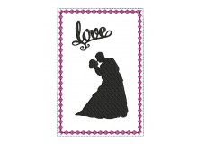 ITH Postkarte - Love Silhouette